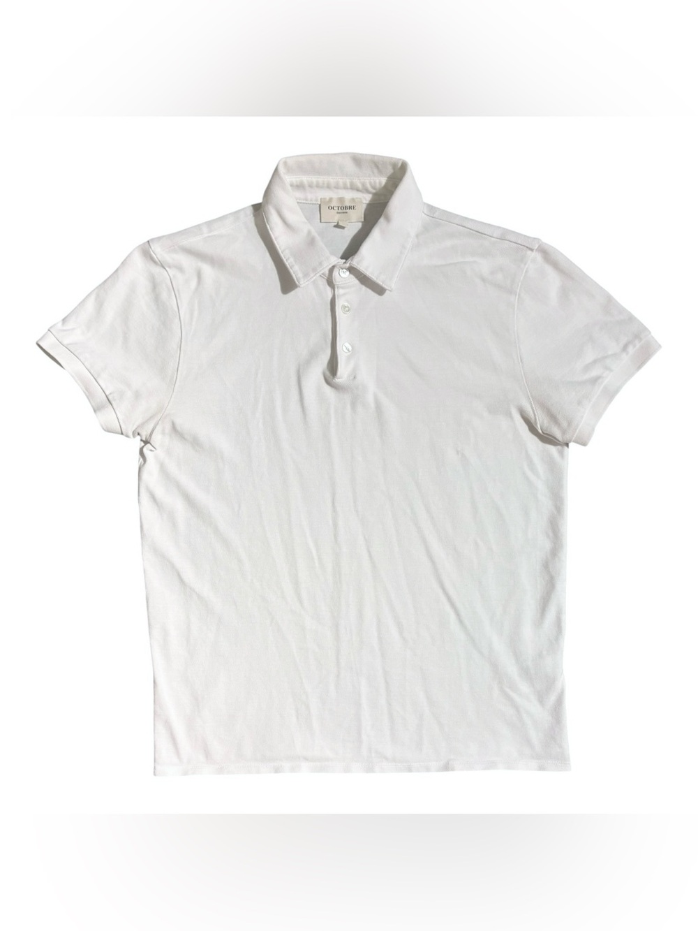 Octobre Editions Men’s Cross Polo White